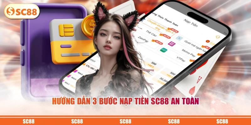 Hướng dẫn 3 bước nạp tiền SC88 an toàn