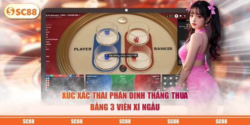 Xúc xắc Thái phân định thắng thua bằng 3 viên xí ngầu